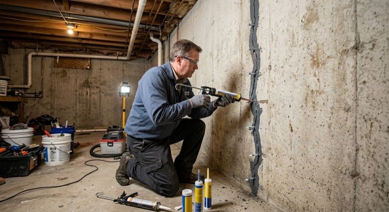 Basement Crack Repair in Perry Hall, MD