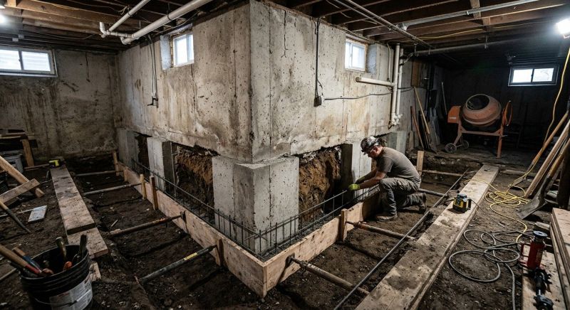 Basement Underpinning in Perry Hall, MD