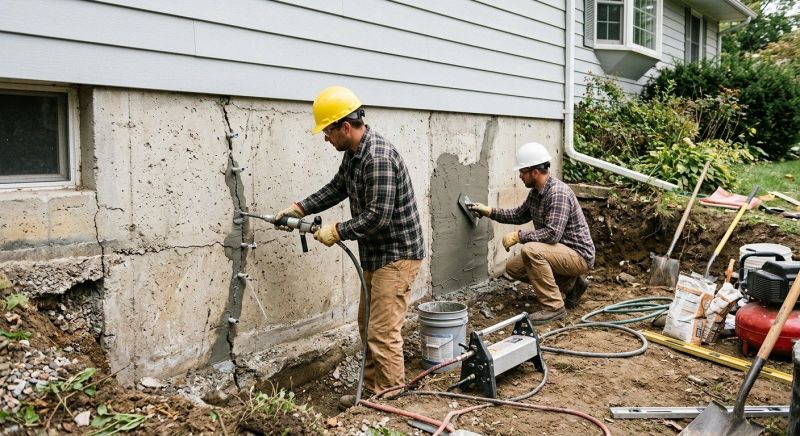 Concrete Foundation Repair in Parkton, MD