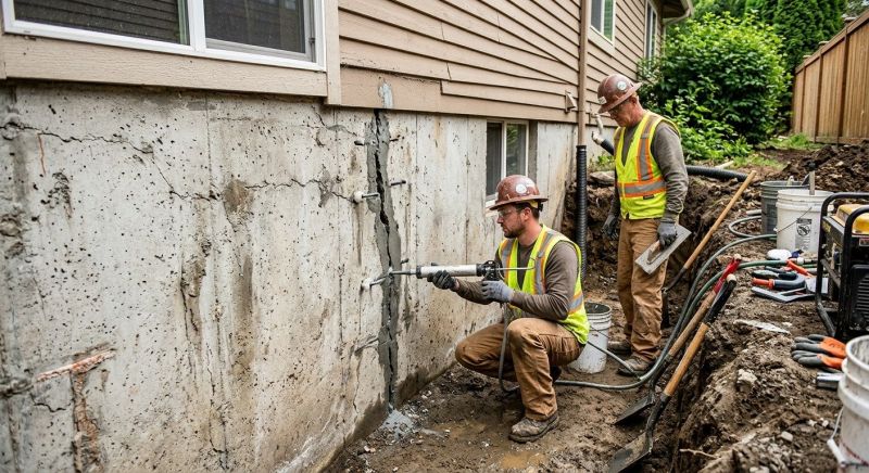 Cracked Foundation Repair in Abingdon, MD