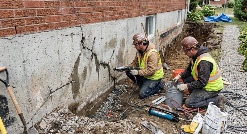Cracked Foundation Repair in Baltimore, MD