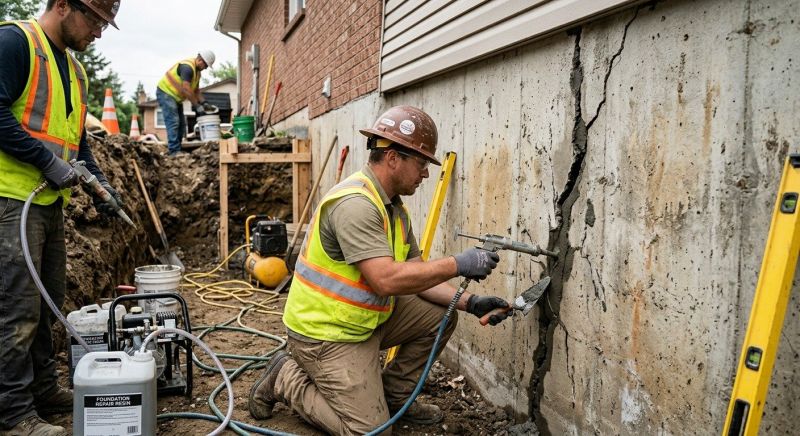 Cracked Foundation Repair in Parkton, MD