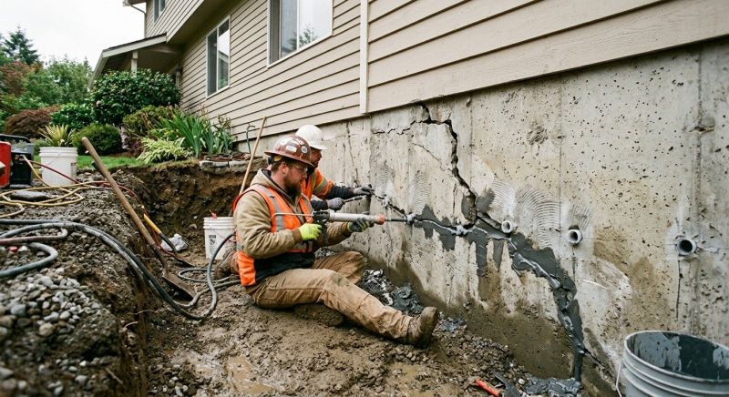Cracked Foundation Repair in Severn, MD