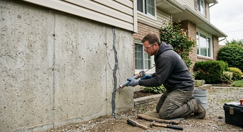 Foundation Crack Sealing in Perry Hall, MD