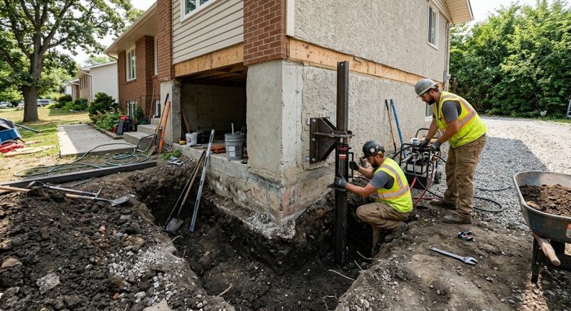 Foundation Pier Repair in Perry Hall, MD