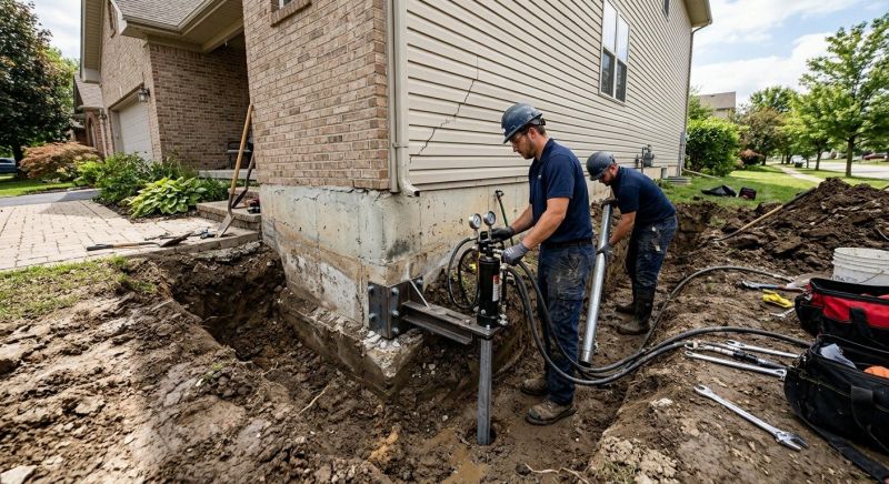 Foundation Settlement Repair in Perry Hall, MD