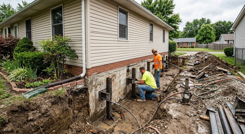 Foundation Stabilizing in Delta, PA