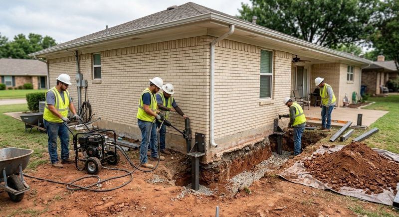 Foundation Stabilizing in Maryland Line, MD