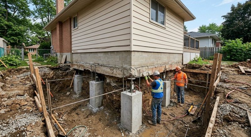 Foundation Underpinning in Perry Hall, MD