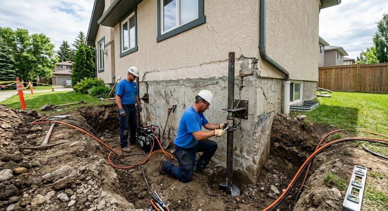 Helical Piers Installation in Perry Hall, MD