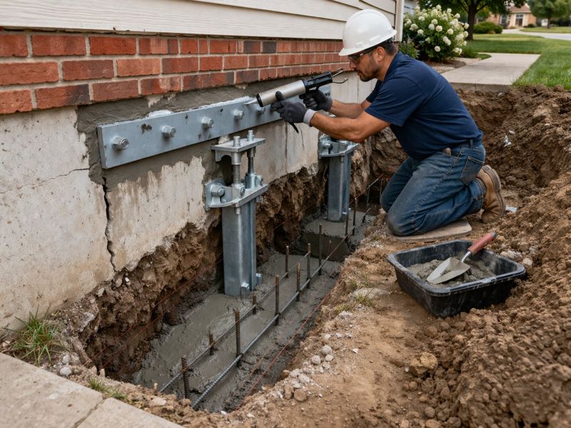 Sinking Foundation Repair in Arnold, MD