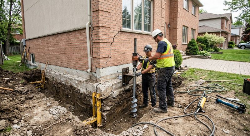 Sinking Foundation Repair in Nottingham, MD