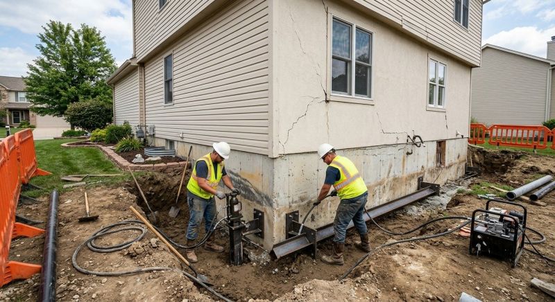 Sinking Foundation Repair in Randallstown, MD