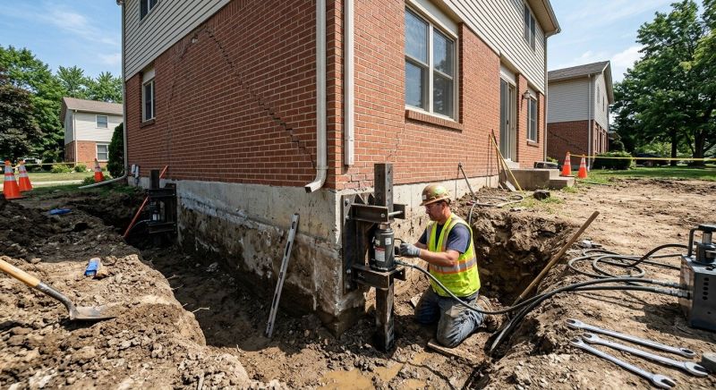 Sinking Foundation Repair in Rock Hall, MD
