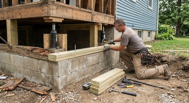 Sinking Foundation Repair in Severna Park, MD