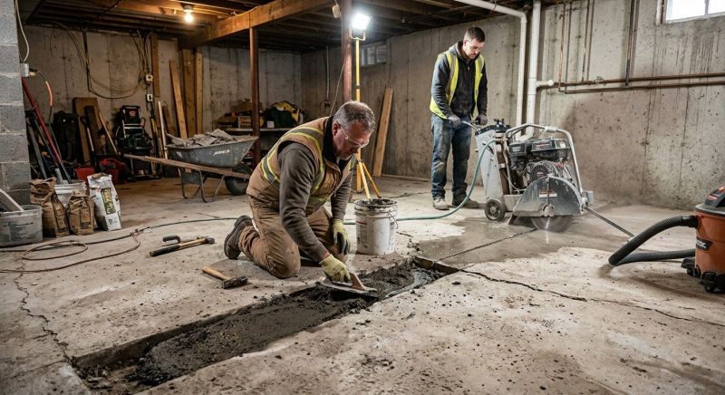 Slab Foundation Repair in Perry Hall, MD