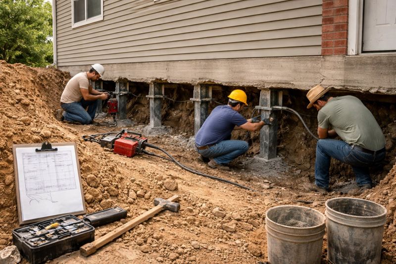 Structural Underpinning in Perry Hall, MD